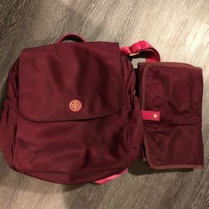 Authentic Tory Burch backpack nylon diaper bag